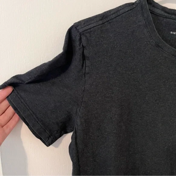 Everlane Organic Cotton Charcoal Crew Neck Uniform T-Shirt Small - Picture 4 of 10